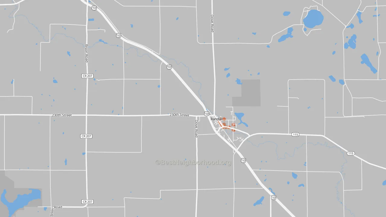 Bike Grade map of 56475, MN