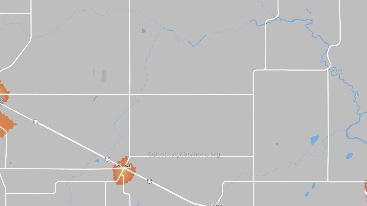 Bike Grade map of 56481, MN