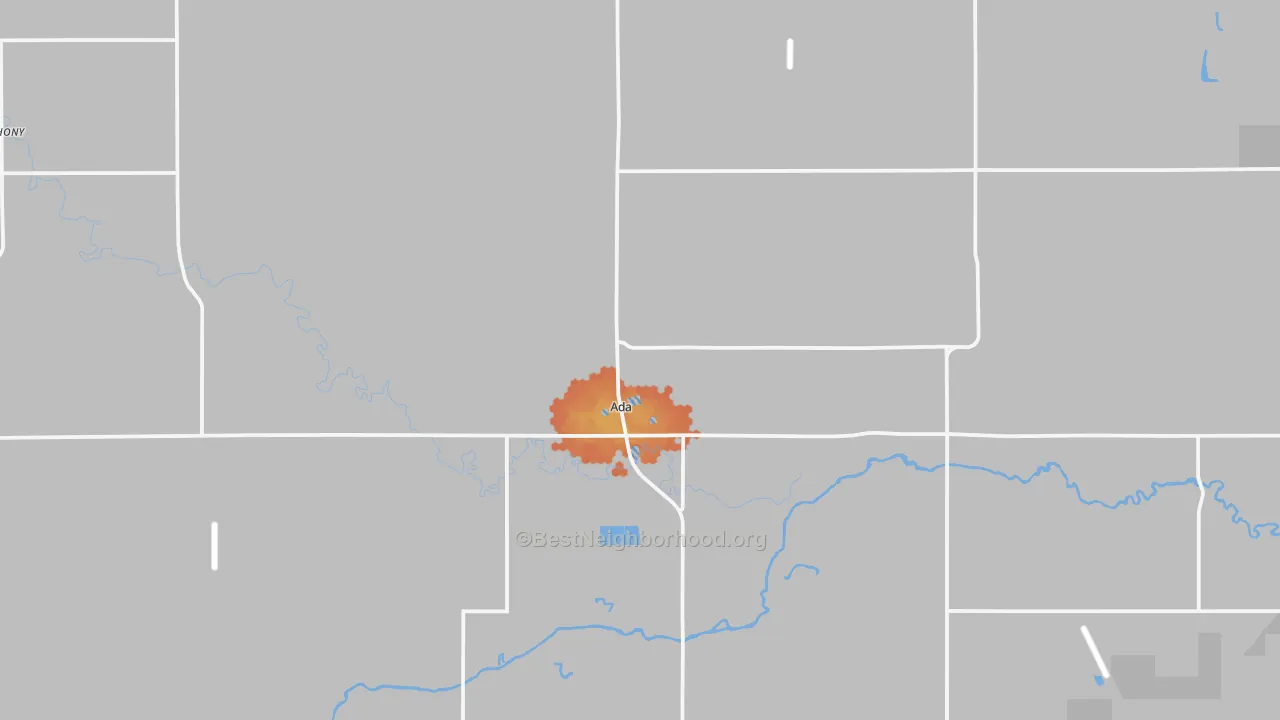 Bike Grade map of 56510, MN