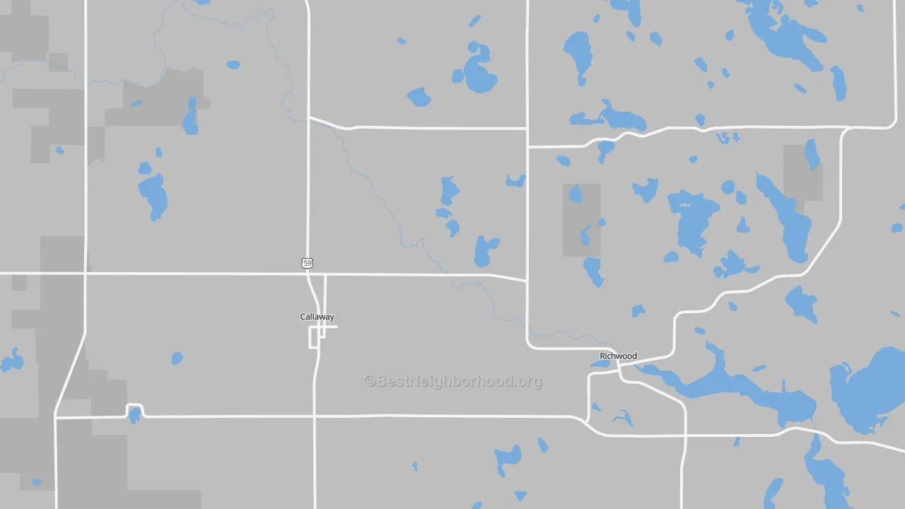Bike Grade map of 56521, MN