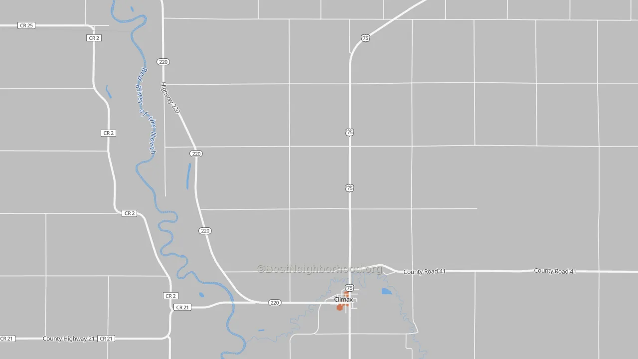 Bike Grade map of 56523, MN