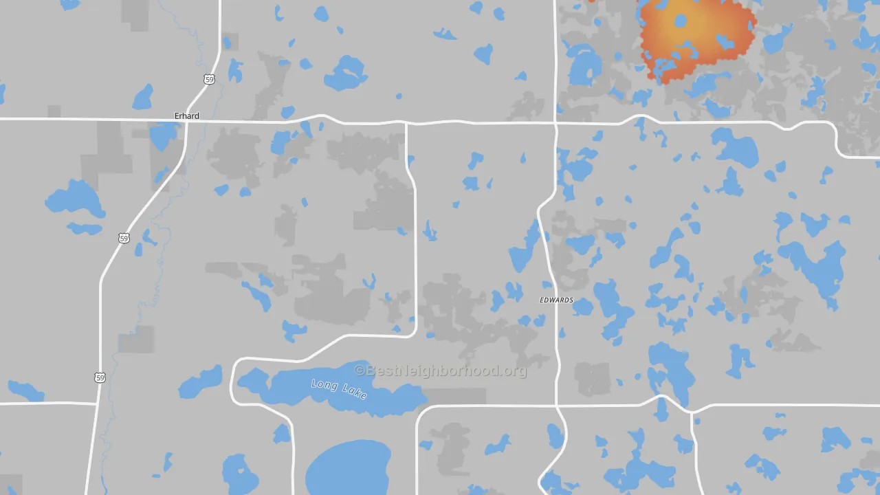 Bike Grade map of 56534, MN