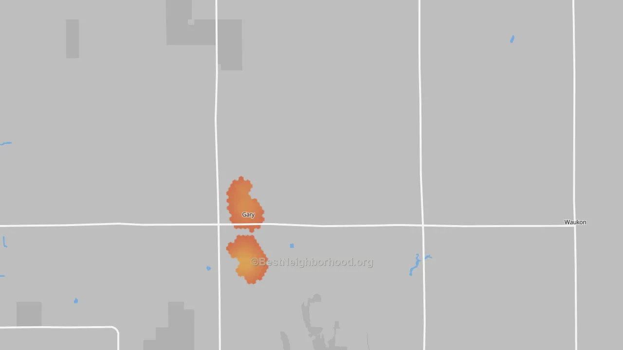 Bike Grade map of 56545, MN