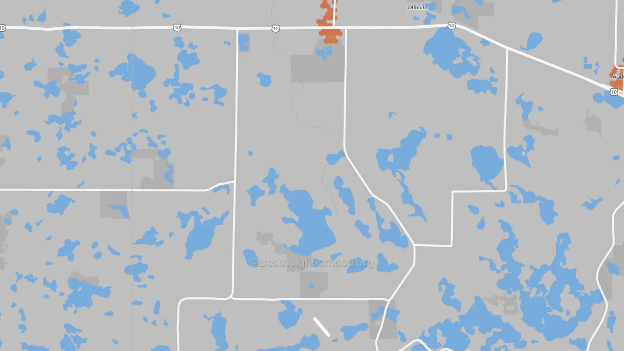 Bike Grade map of 56554, MN
