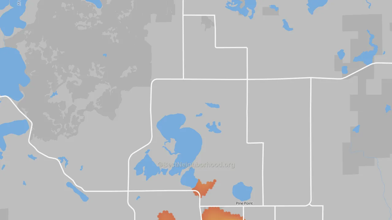 Bike Grade map of 56575, MN