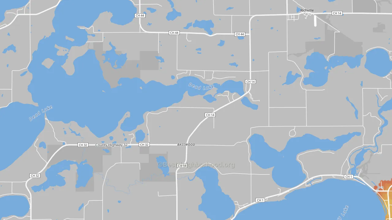 Bike Grade map of 56576, MN