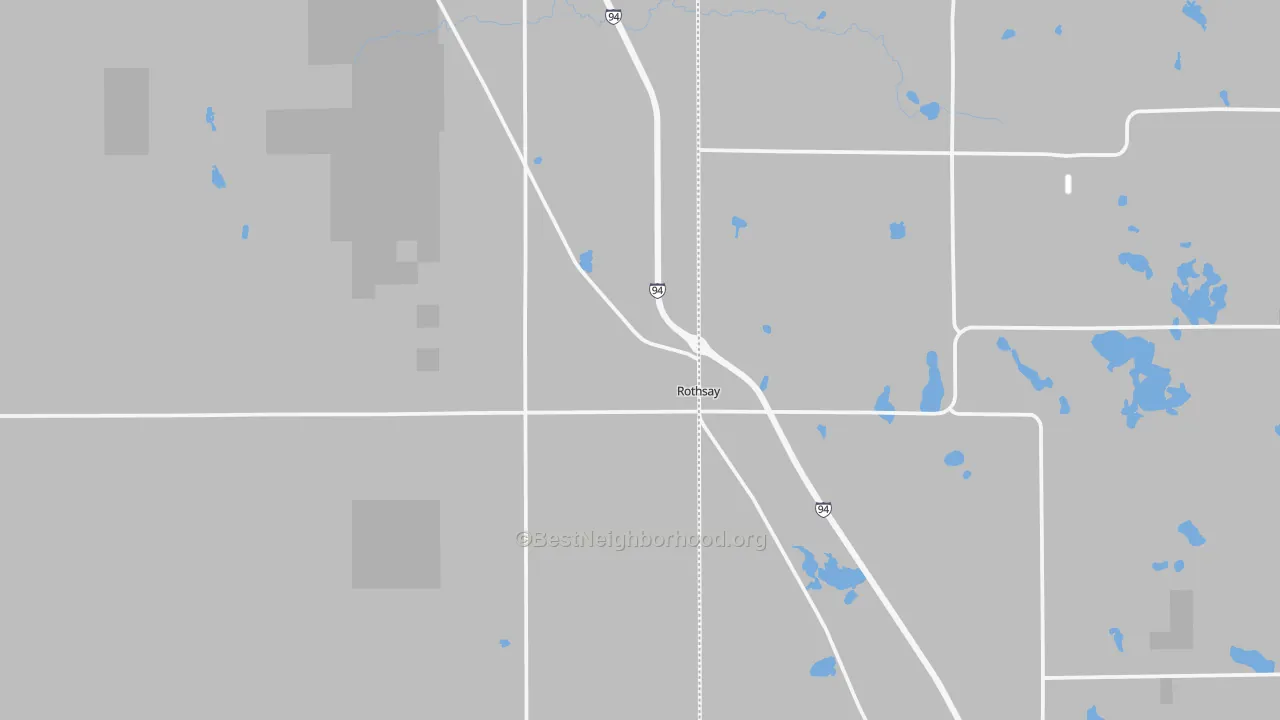 Bike Grade map of 56579, MN