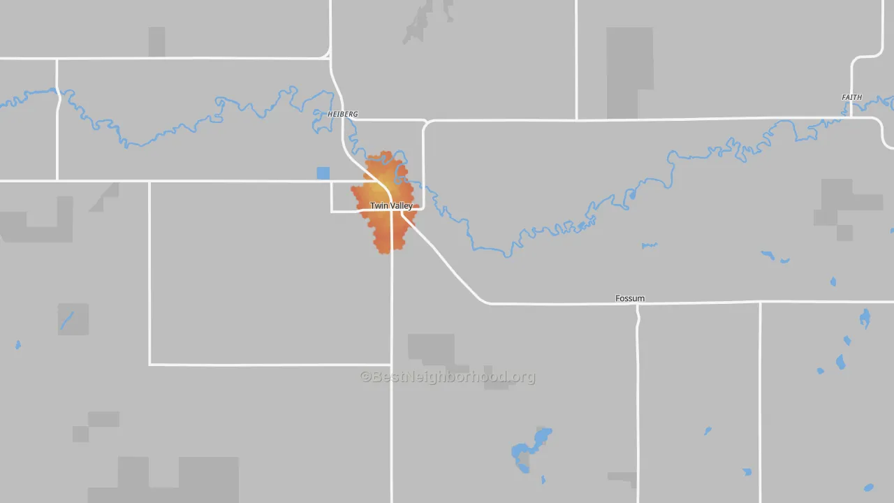 Bike Grade map of 56584, MN