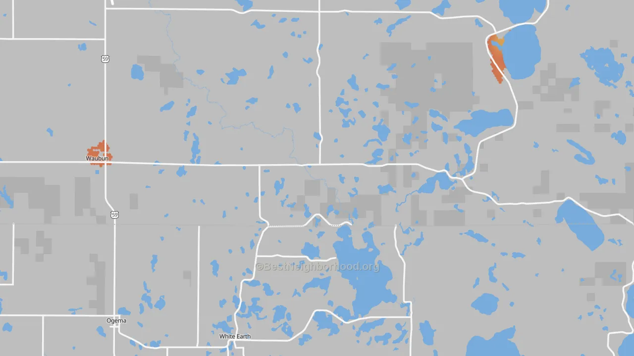 Bike Grade map of 56589, MN
