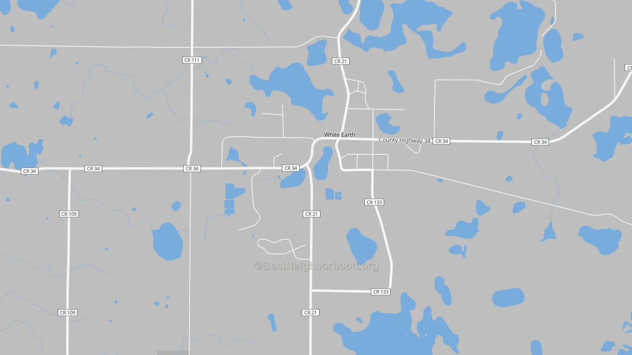 Bike Grade map of 56591, MN