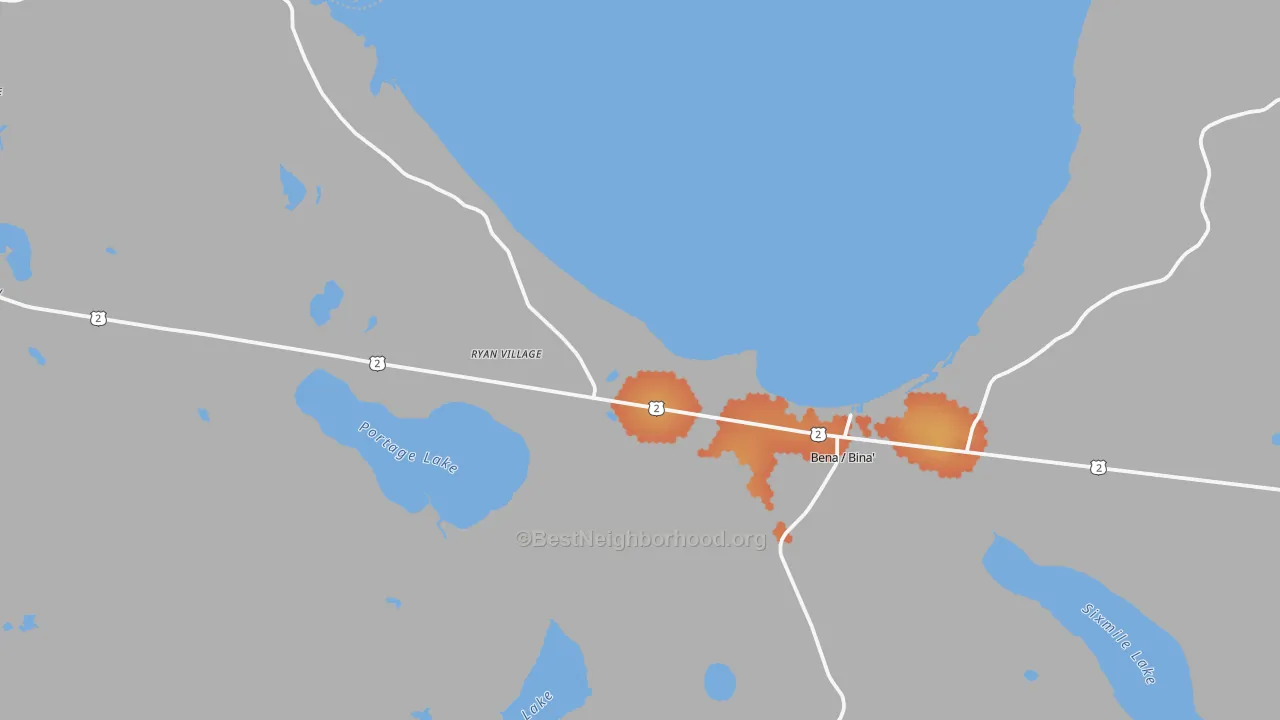 Bike Grade map of 56626, MN