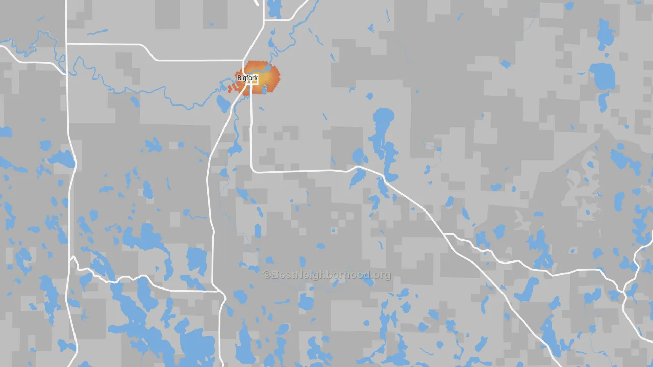 Bike Grade map of 56628, MN