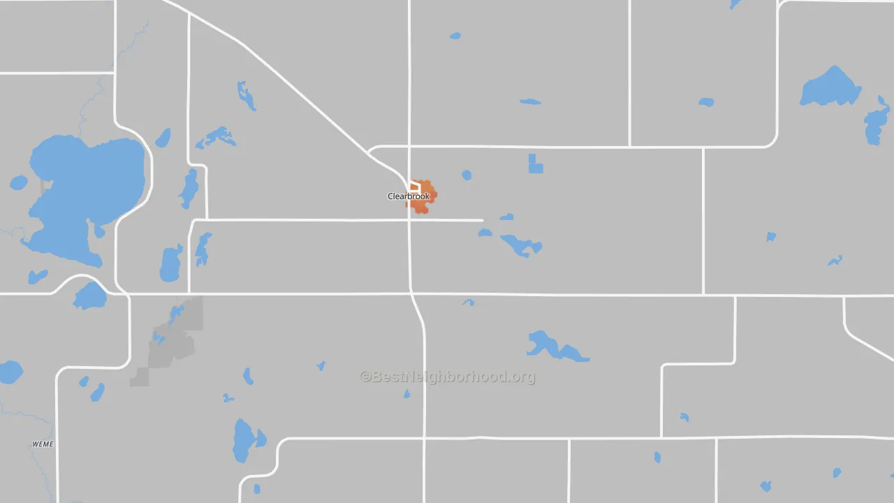 Bike Grade map of 56634, MN