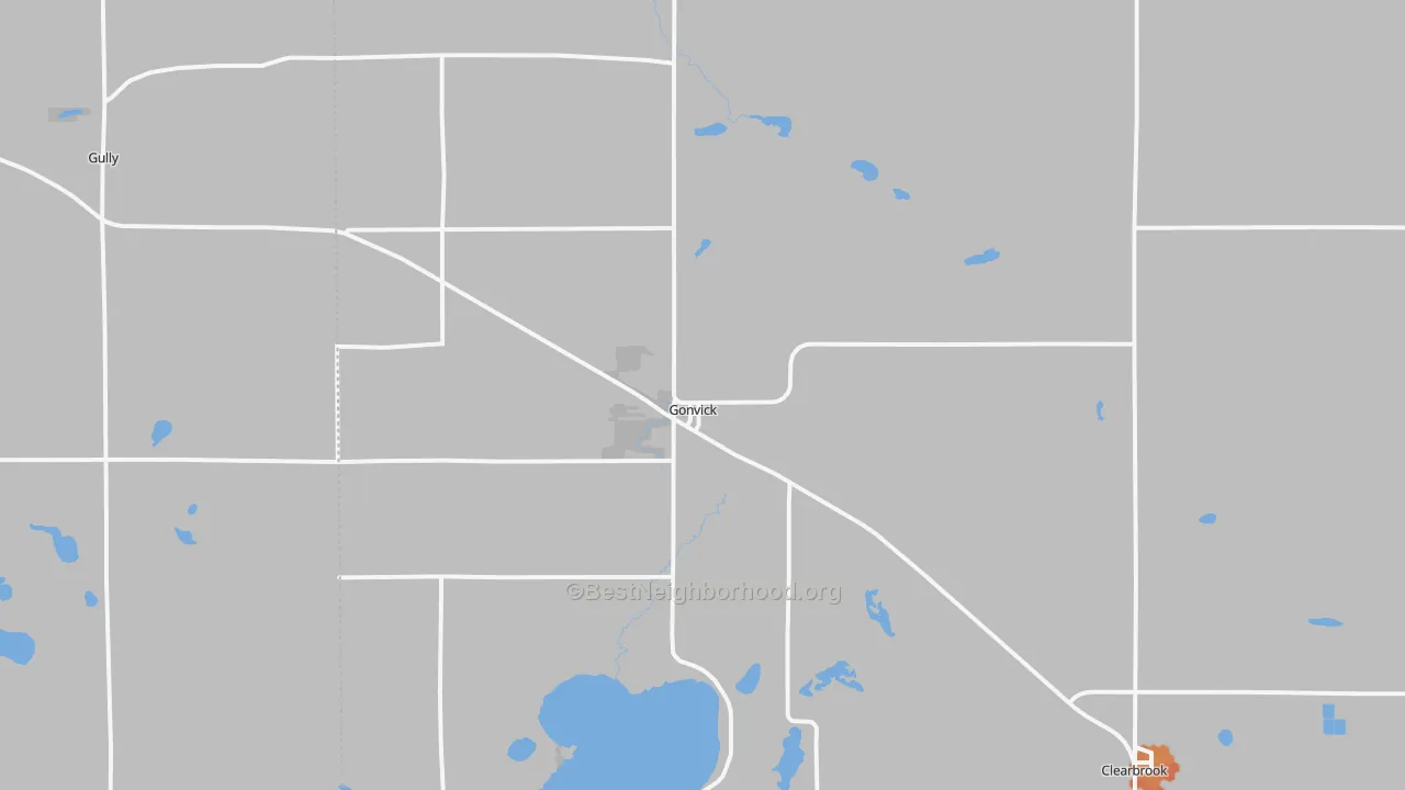 Bike Grade map of 56644, MN