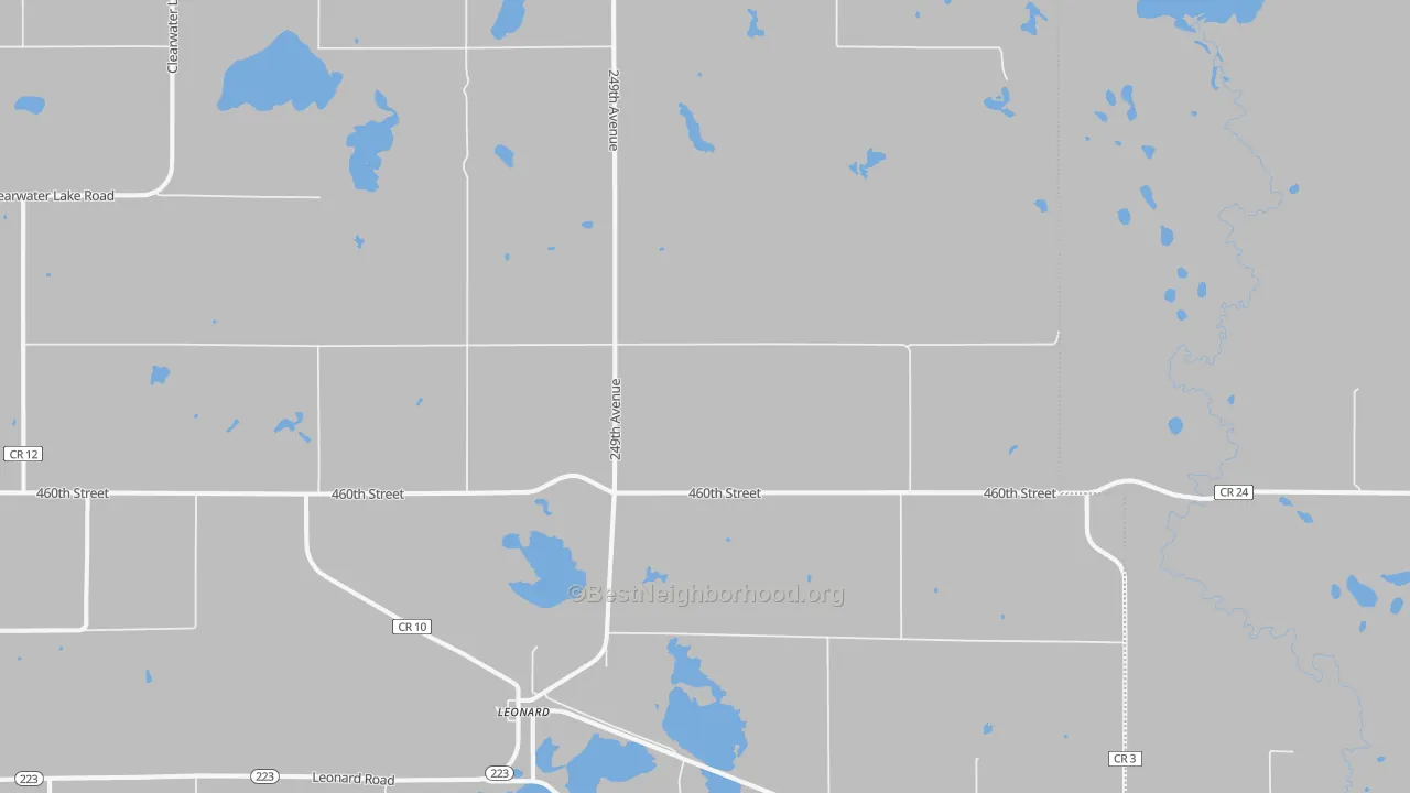 Bike Grade map of 56652, MN