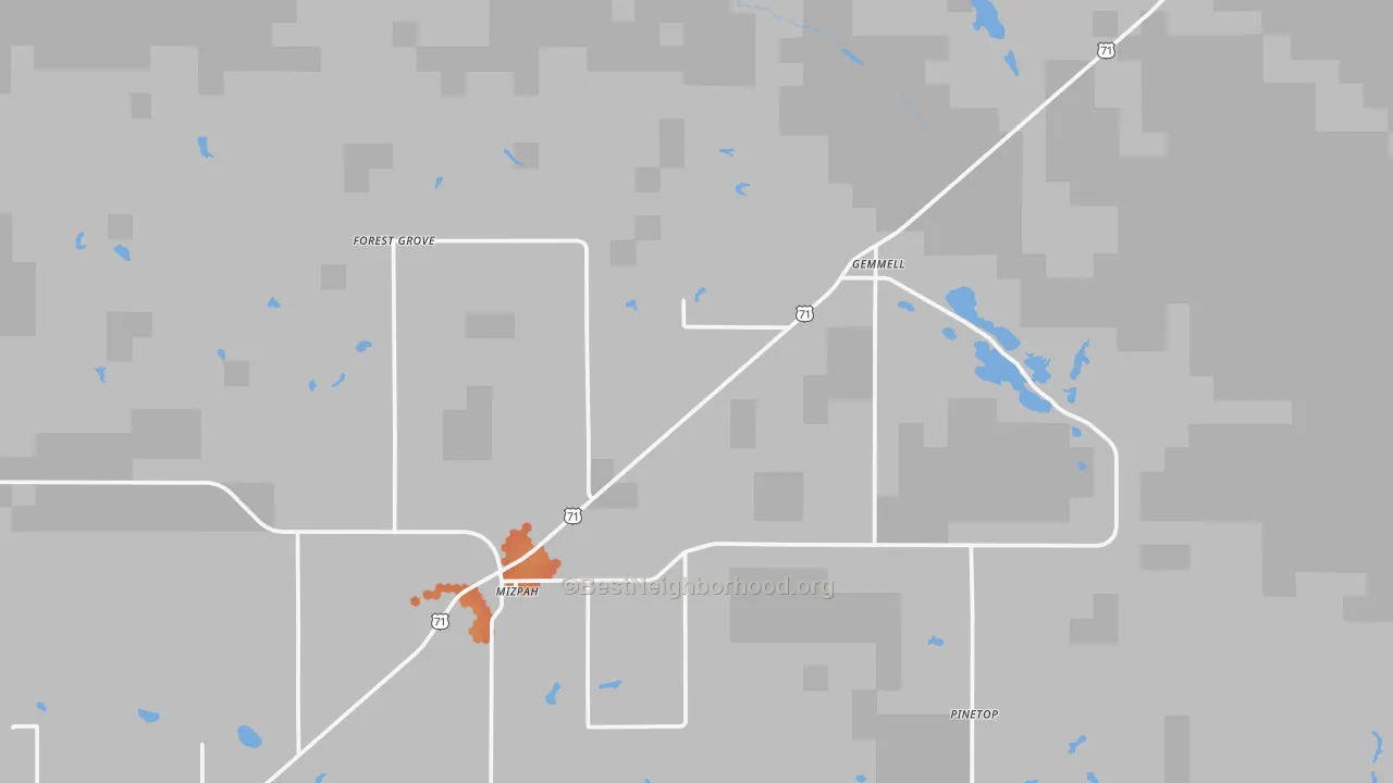 Bike Grade map of 56660, MN
