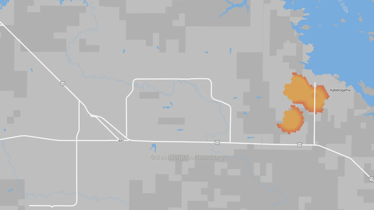 Bike Grade map of 56669, MN