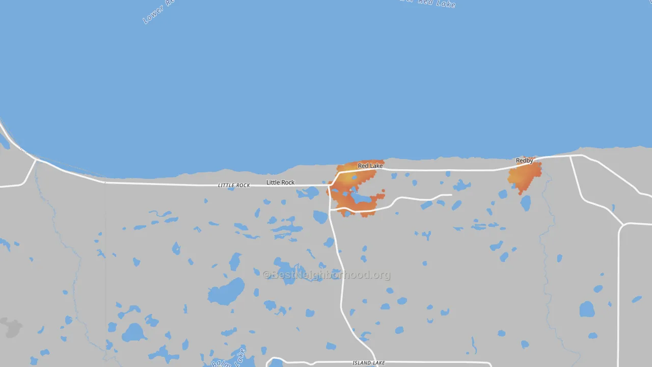 Bike Grade map of 56671, MN