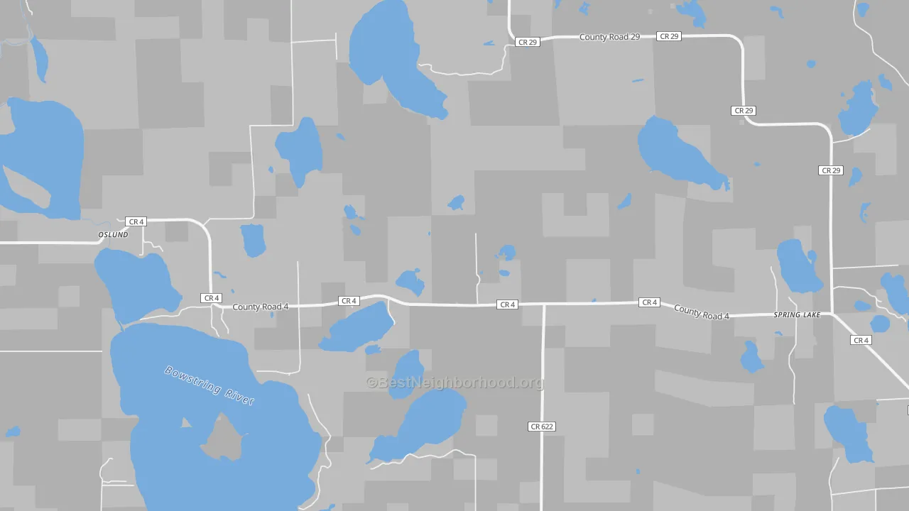 Bike Grade map of 56680, MN