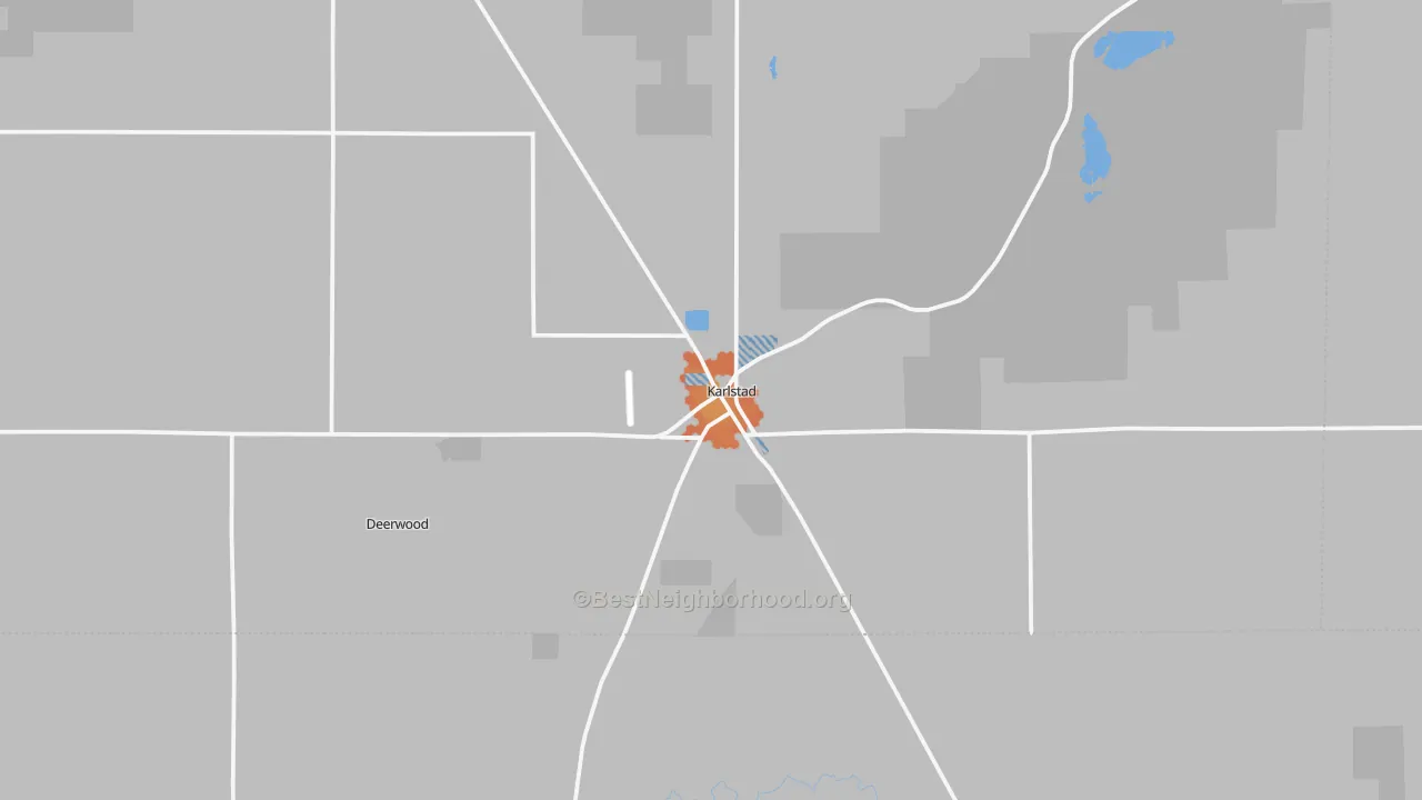 Bike Grade map of 56732, MN