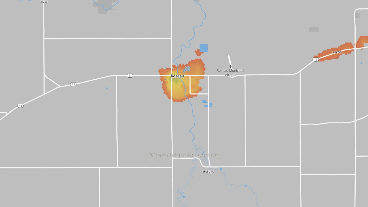 Bike Grade map of 56751, MN