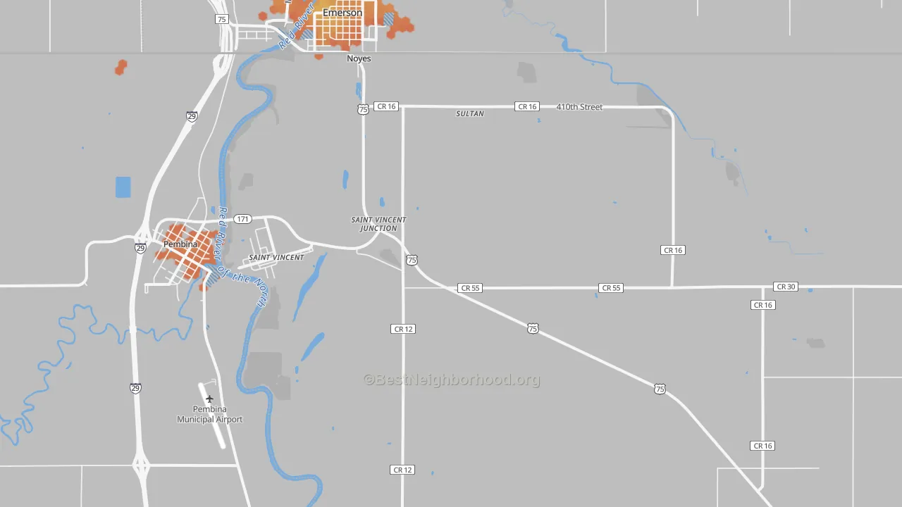 Bike Grade map of 56755, MN