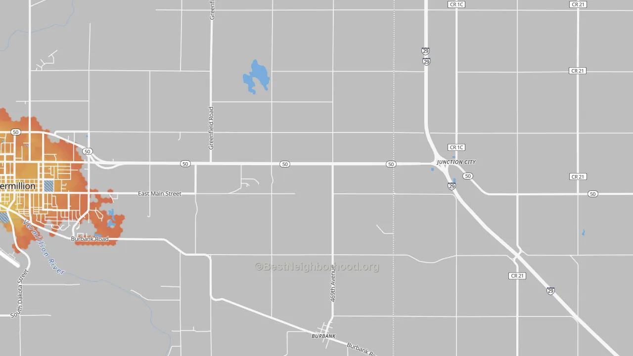 Bike Grade map of 57010, SD
