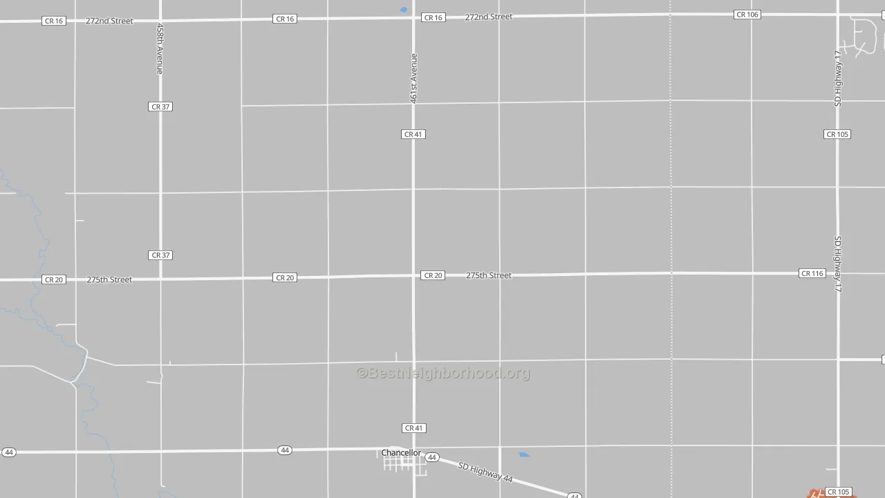 Bike Grade map of 57015, SD