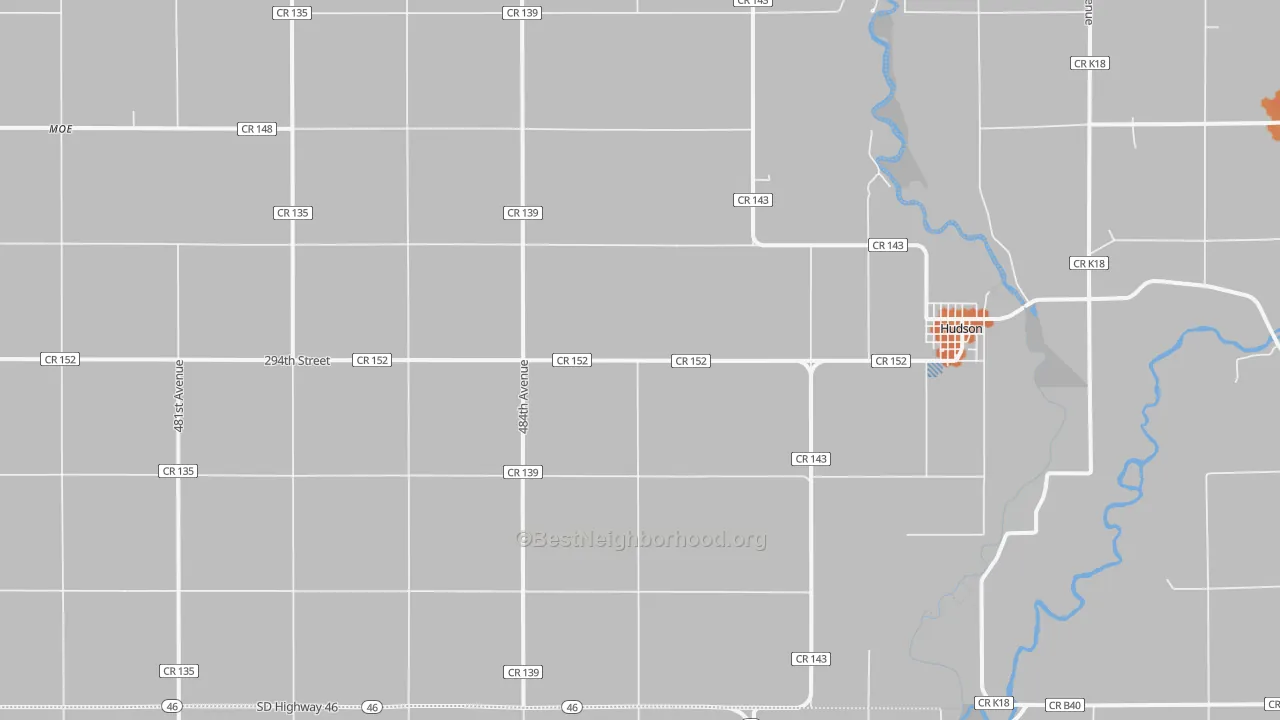 Bike Grade map of 57034, SD