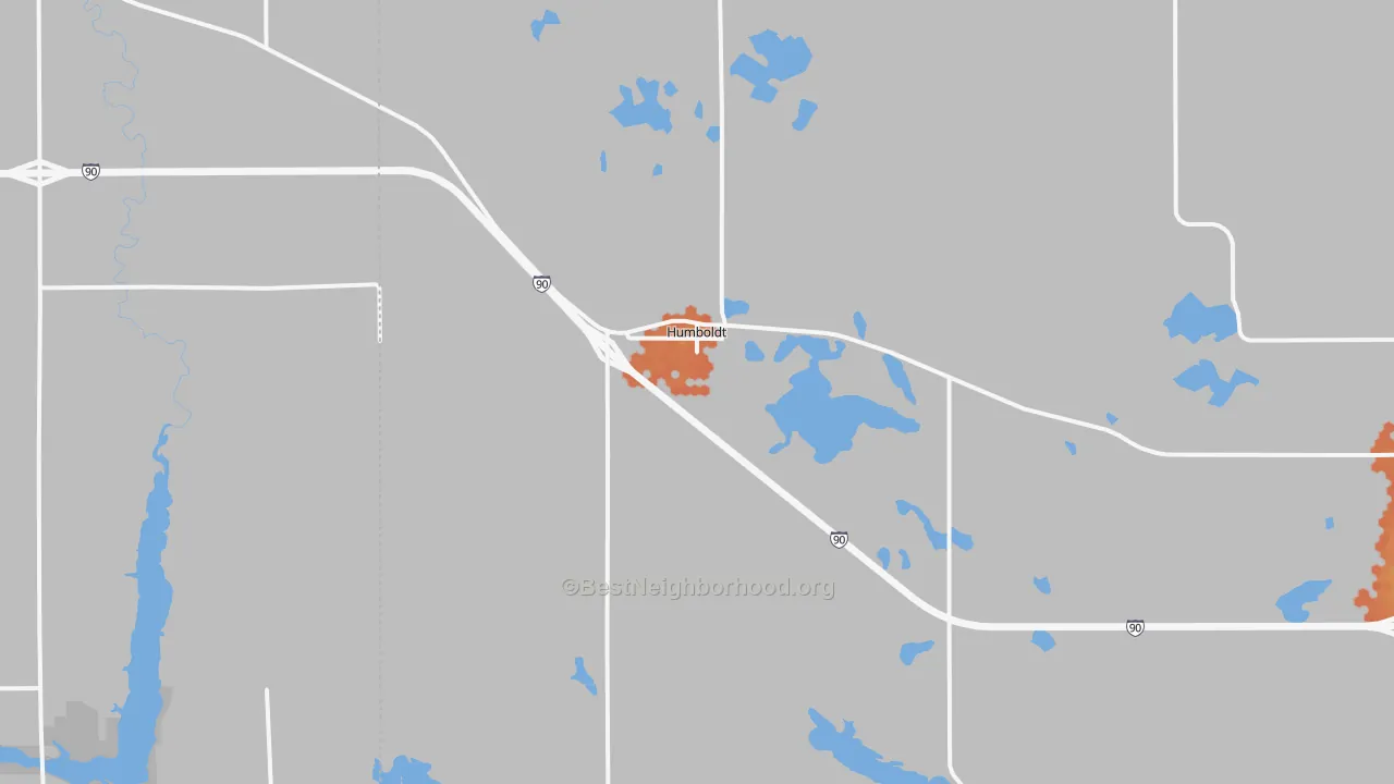 Bike Grade map of 57035, SD
