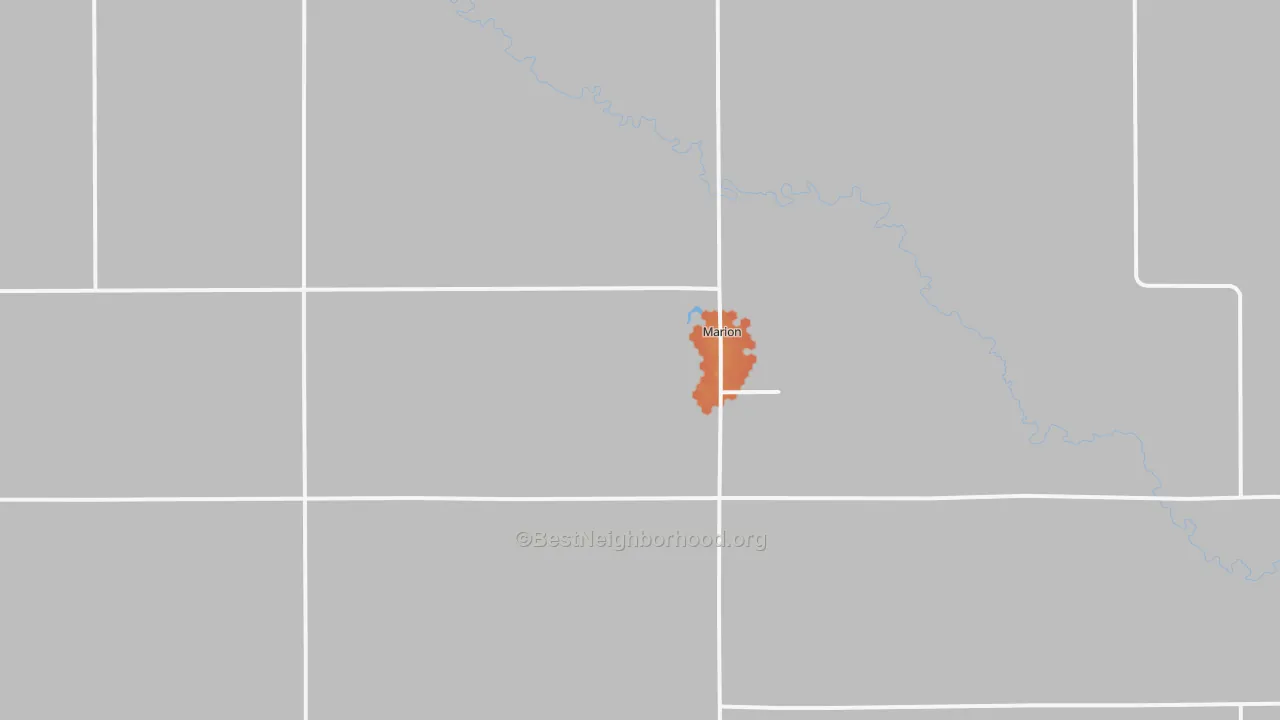 Bike Grade map of 57043, SD