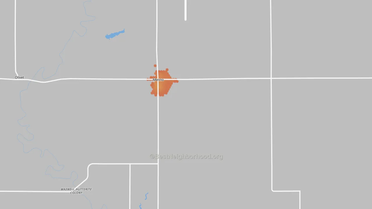 Bike Grade map of 57045, SD