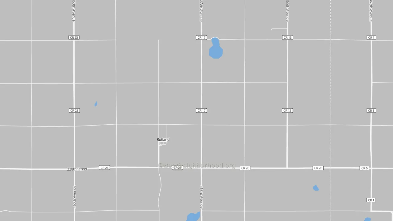 Bike Grade map of 57057, SD