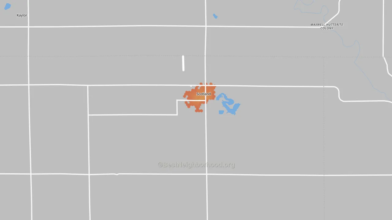 Bike Grade map of 57059, SD