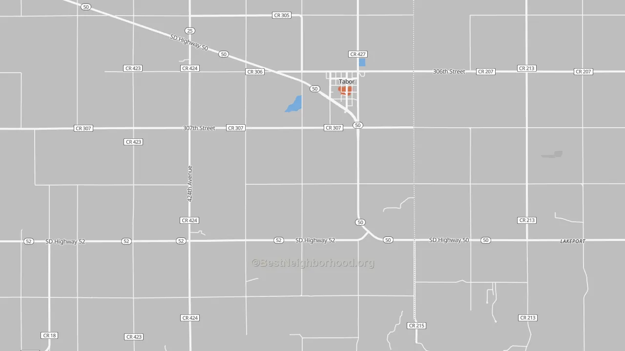 Bike Grade map of 57063, SD