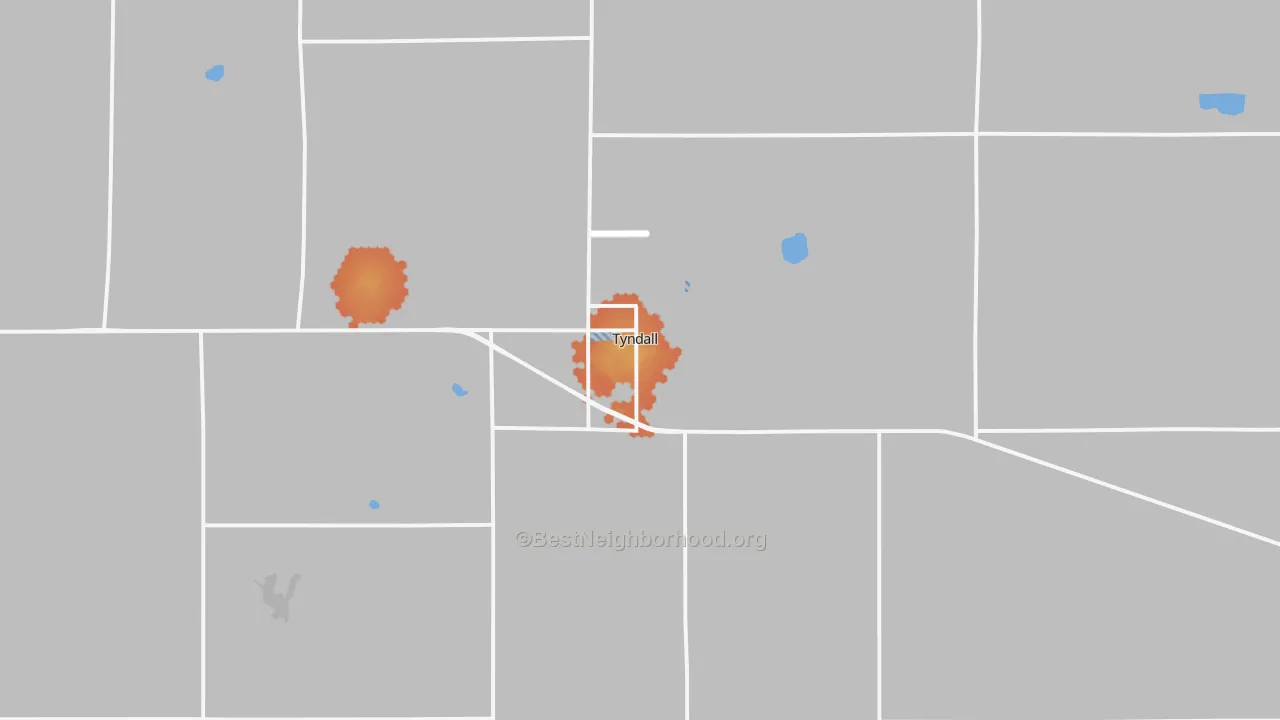 Bike Grade map of 57066, SD