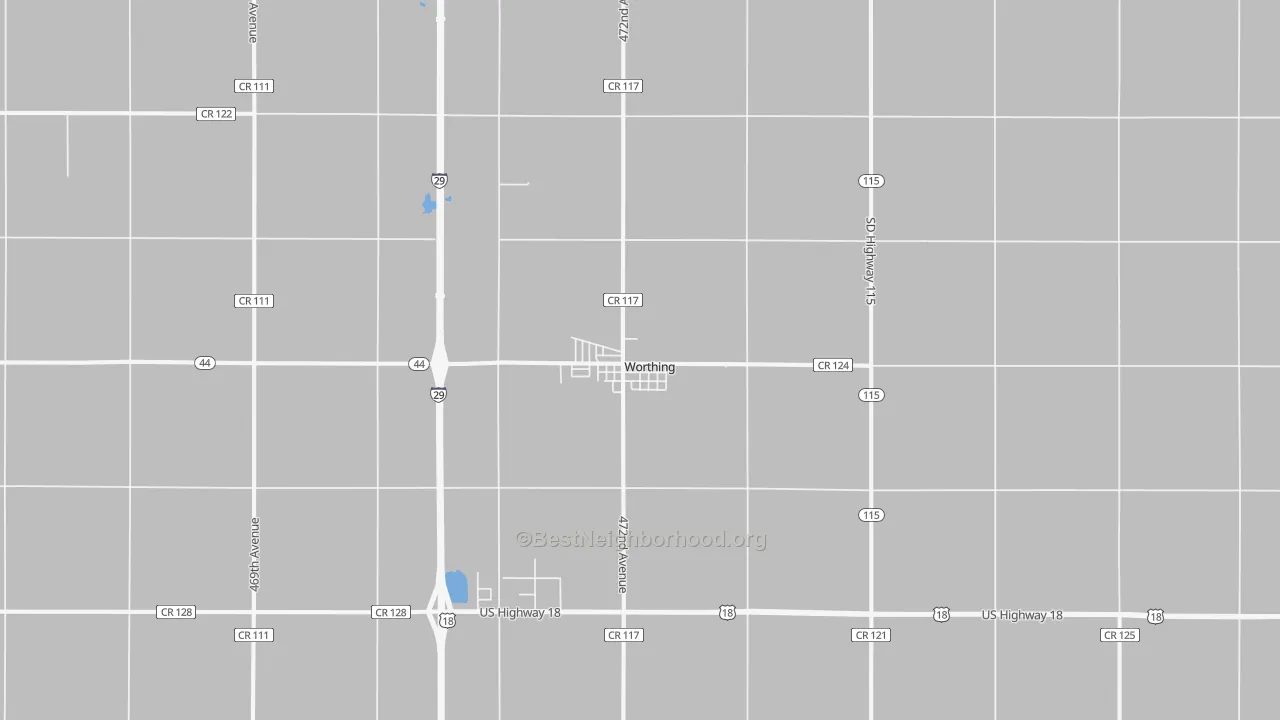 Bike Grade map of 57077, SD