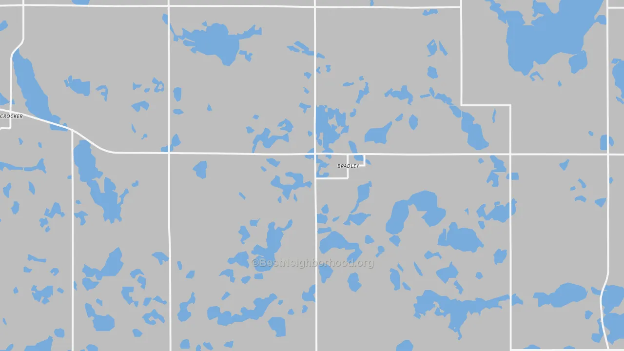 Bike Grade map of 57217, SD