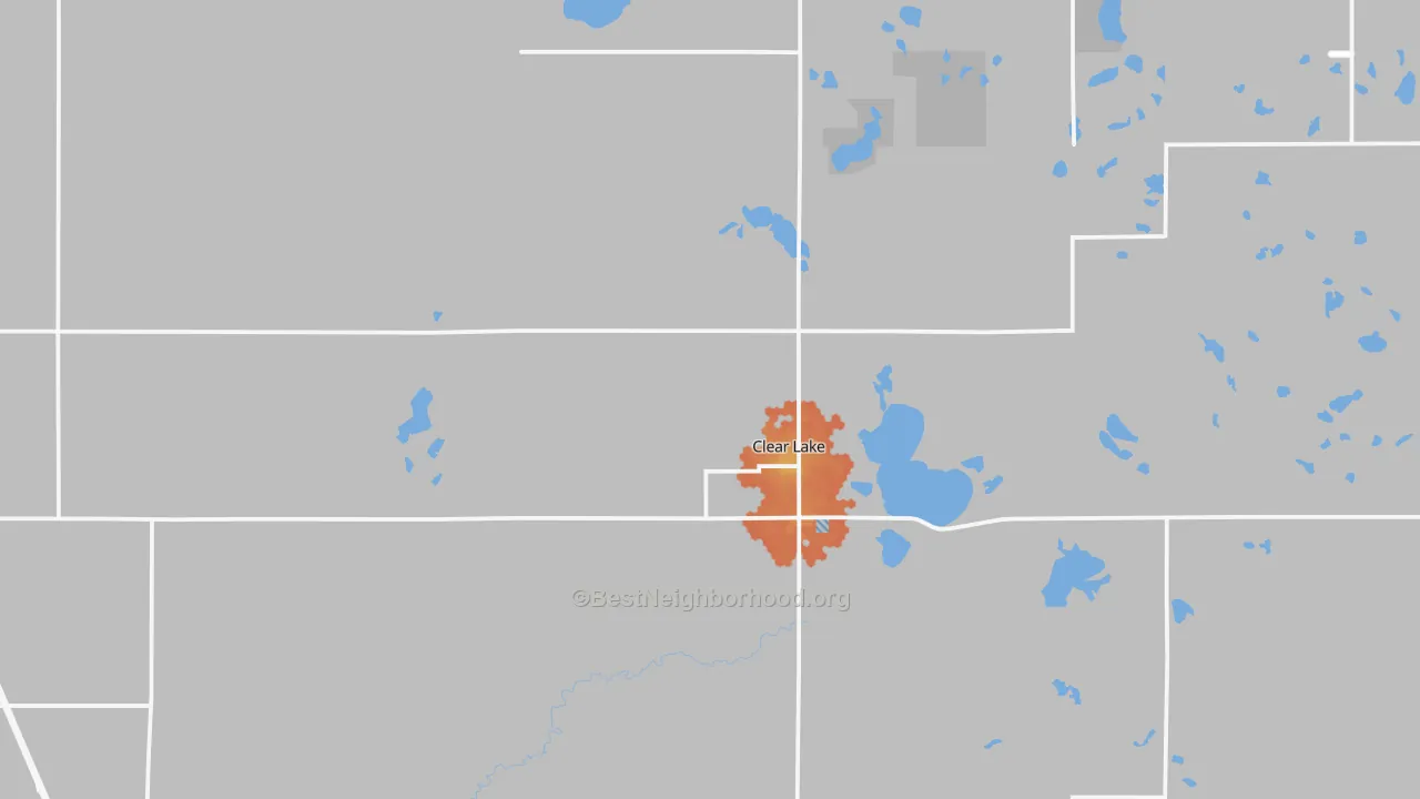 Bike Grade map of 57226, SD
