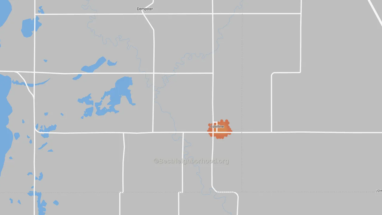 Bike Grade map of 57234, SD