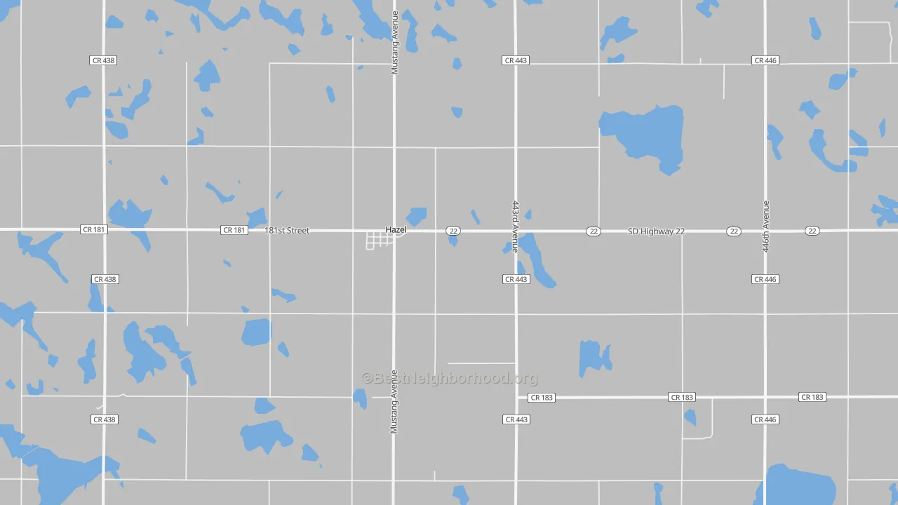 Bike Grade map of 57242, SD