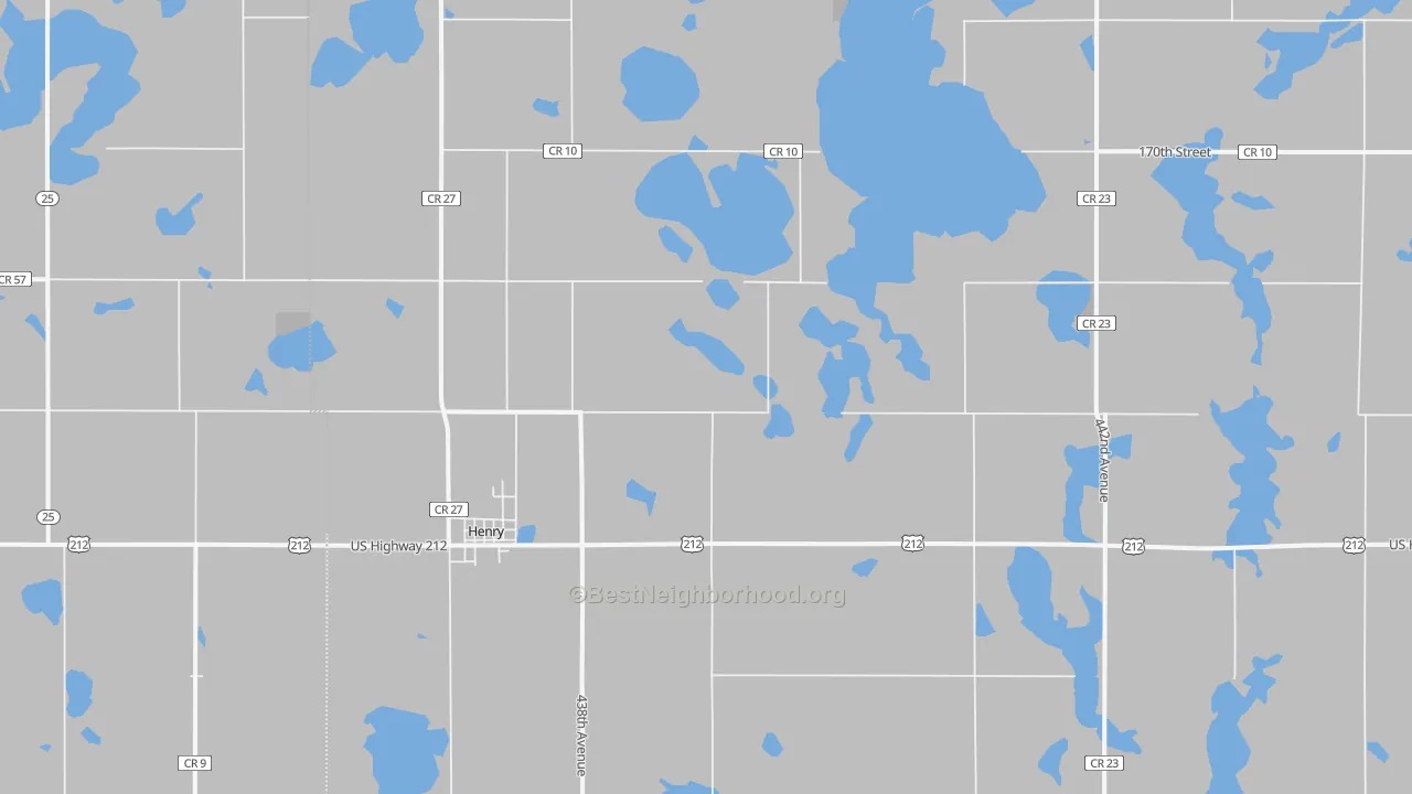Bike Grade map of 57243, SD