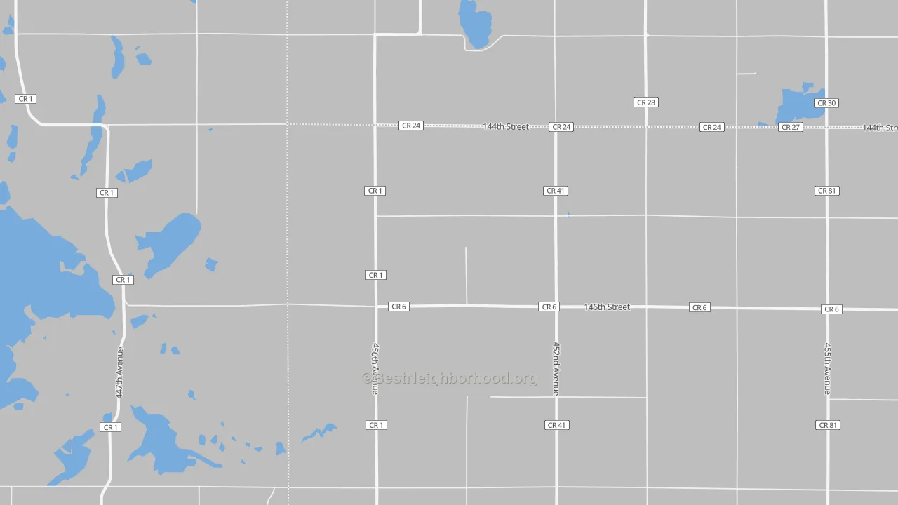 Bike Grade map of 57256, SD