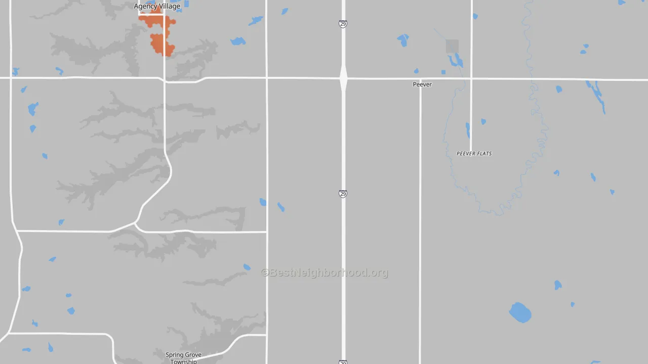 Bike Grade map of 57257, SD