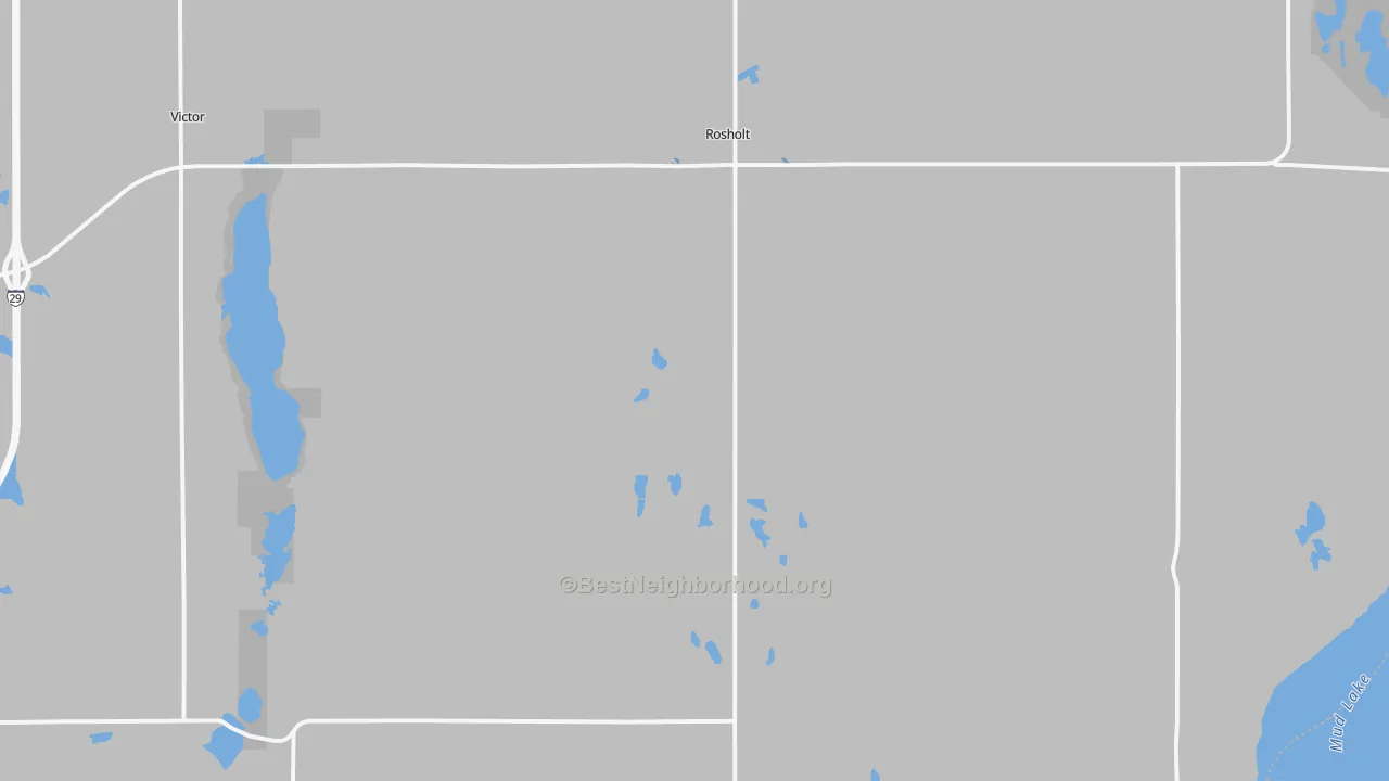 Bike Grade map of 57260, SD