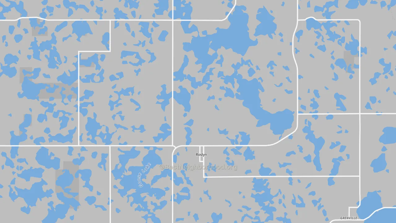 Bike Grade map of 57261, SD
