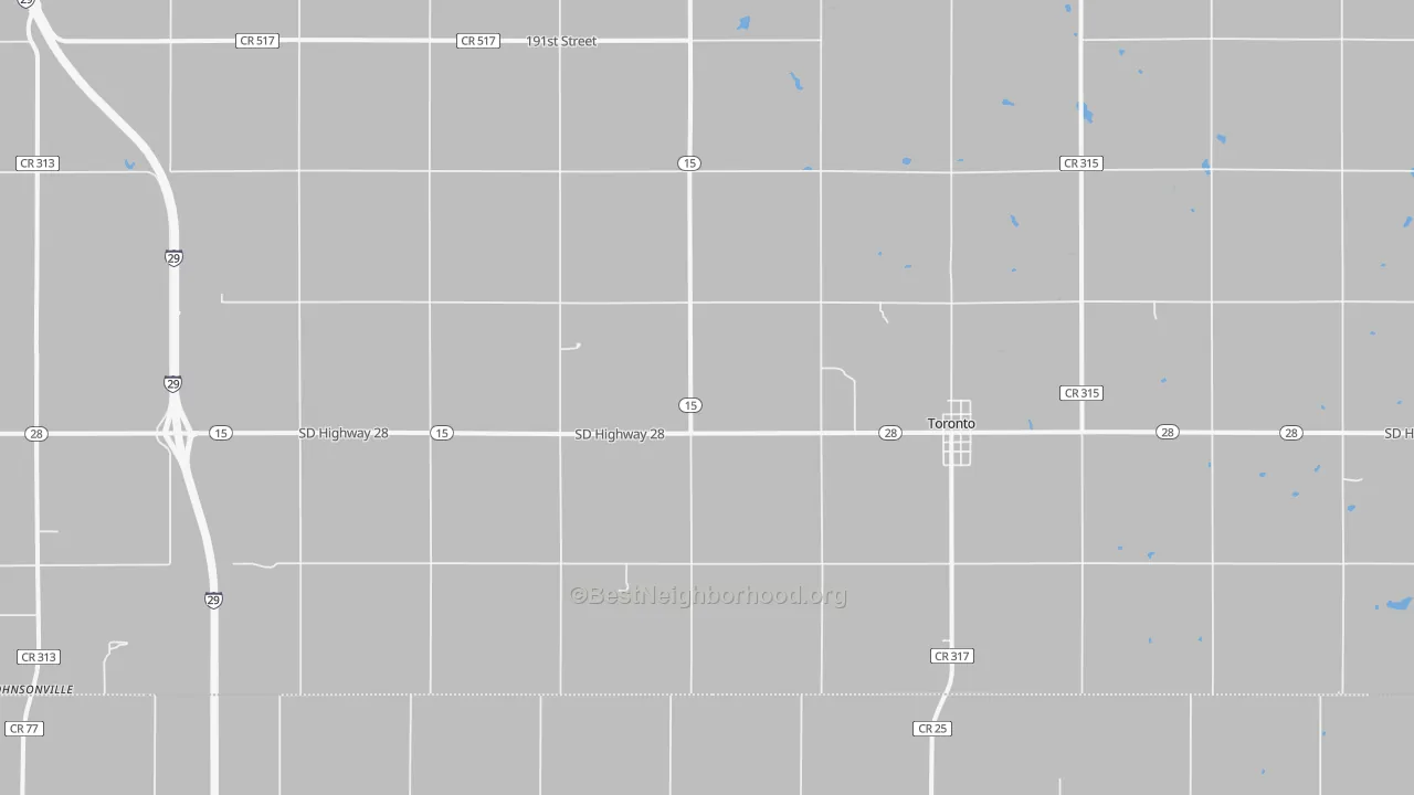 Bike Grade map of 57268, SD