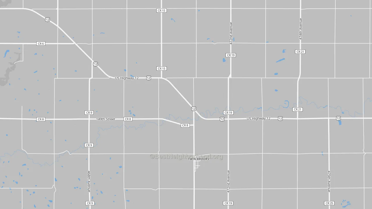 Bike Grade map of 57269, SD
