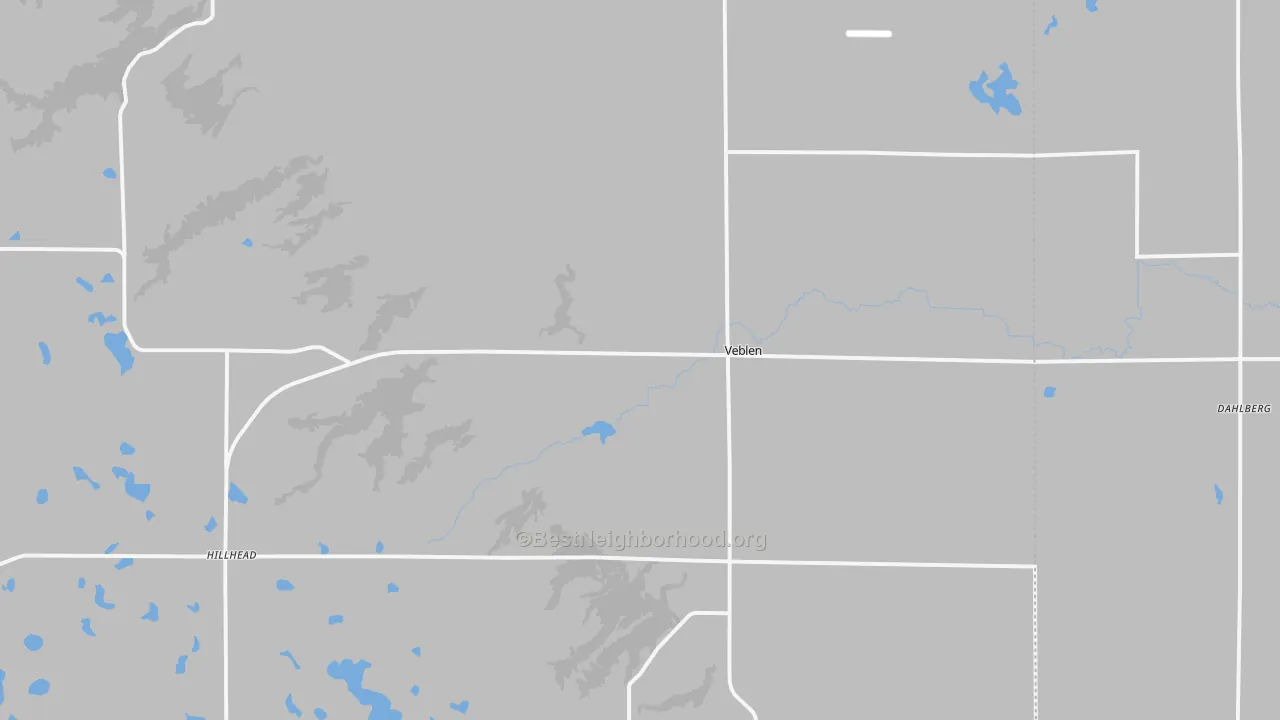 Bike Grade map of 57270, SD