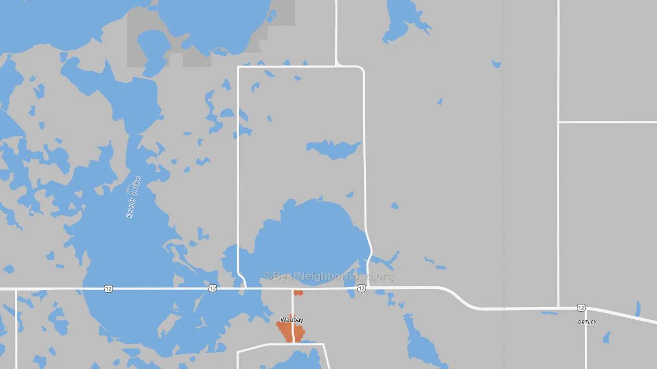 Bike Grade map of 57273, SD